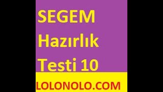 SEGEM Hazırlık Testi 10 Segem Çıkmış sorular Segem sınav soruları test Google Chrome 2020 01 26 [upl. by Waldon959]