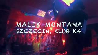 Koncert  Malik Montana Szczecin Klub K4 [upl. by Ynatil]