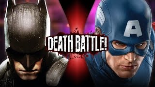 Batman VS Captain America DC VS Marvel  DEATH BATTLE [upl. by Nalced816]