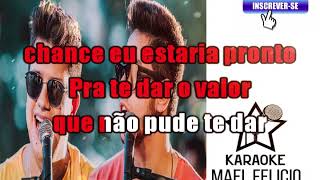 Hugo e Guilherme DESLUMBRANTE KARAOKE [upl. by Millan]