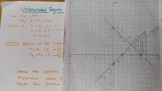 Lec3 Graphical Method Linear Programming Problem  For Unbounded Solution  Operation Research [upl. by Demona551]