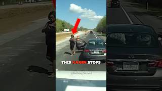 Karen Blocks Traffic During Road Rage Meltdown [upl. by Ruttger754]