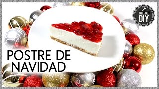 POSTRE de NAVIDAD DIY fácil sin horno TARTA de QUESO 🍰 Easy DIY CHRISTMAS DESSERT CHEESECAKE [upl. by Aliac]