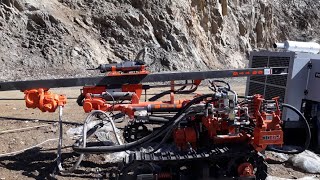 Mindrill  Pneumatic Crawler Drill Onsite Video [upl. by Nehpets728]