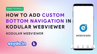 How to add custom bottom navigation in kodular webviewer application  Webviewer Tutorial Part 2 [upl. by Loginov]