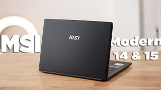 Đánh giá MSI Modern 14 amp Modern 15 mới  QUÁ NGON  Dưới 13 Triệu khó có đối thủ [upl. by Sitoiganap]