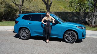 2024 BMW X1 M35i Review  20quotM Wheels  Blue Bay Lagoon  BMW Review with Eriika [upl. by Jabon]