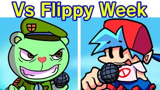 Friday Night Funkin  VS Flippy FULL WEEK  Cutscenes FNF ModHard Happy Tree Friends [upl. by Oatis]