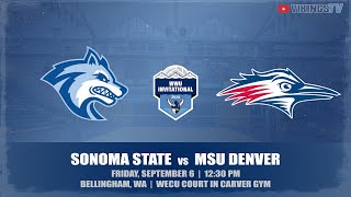 VB  Sonoma State vs MSU Denver 9624 1230 PM [upl. by Mauer]