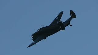 Lockheed Hudson Bomber Display Central Coast Airshow 2022 [upl. by Ahsirhcal]