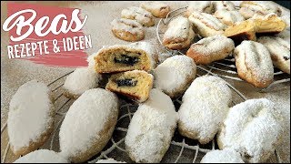 Mini Stollengebäck Rezept  Kleine gefüllte Christstollen backen BEAner [upl. by Smith]