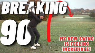 Trying to BREAK 90 in THESE CONDITIONS  This is 17 handicap golf Ash Valley Essex 18hole golf vlog [upl. by Burny]