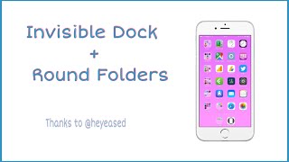 Wallpaper Glitch  Invisible Dock  Round Folders  Thanks To heyeased [upl. by Akeenahs]