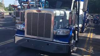 SOLD 2015 Diamond Blue Peterbilt 388 Truck amp 2015 Cottrell CX09LS3 Hauler in Blue 9449 [upl. by Noah]