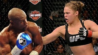 Ronda Rousey Says She Would Only Fight Mayweather If They Ended Up Dating [upl. by Perrins]