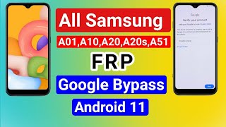 Samsung A01A10A02 A03A20A21A30 Frp Bypass 2024  All Samsung Android 11 Google Bypass [upl. by Mayrim]