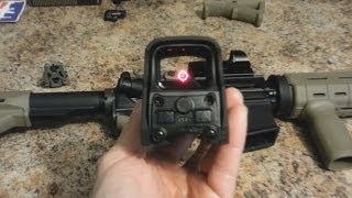 EOTech Holographic Sight Unboxing and Overview Holo Sight vs Red Dot Sight [upl. by Mccready]