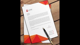 How to Make Letterhead in Photoshop [upl. by Thebazile]