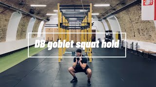 DB goblet squat hold [upl. by Anan]