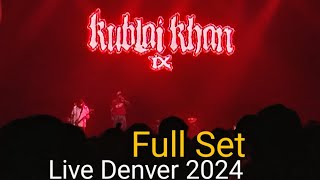 Kublai Khan TX Live Full Set Denver CO April 30th 2024 [upl. by Sekofski924]