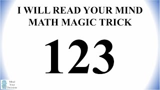 How Predictable Are You Three Digit Magic Trick [upl. by Ettenwad]