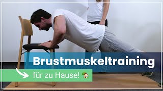 Das Beste 10 Minuten Brust Workout für Zuhause ohne Geräte [upl. by Yttam]