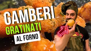 Gamberi Gratinati al Forno  Ep33  VELOCISSIMI [upl. by Enomas]