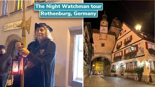 Hans Georg Baumgartner The Night Watchman Tour Rothenburg Germany 2023 [upl. by Euqinad]