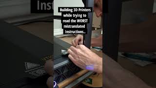 Instructions Unclear Building 3D Printers 3dprinting 3dprinted 3dprinter 3dprint [upl. by Akinajnat]