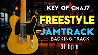 FRESSTYLE BACKING TRACK JAM TRACK KEY OF C 91 BPM guitarbackingtracks neosoul jazz [upl. by Lyndy641]