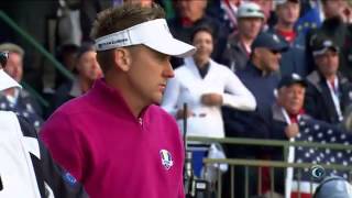 Ian Poulter and Bubba Watson teeing off at Ryder Cup [upl. by Alexio]