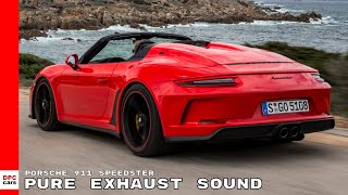 Porsche 911 Speedster Pure Exhaust Sound [upl. by Siobhan]