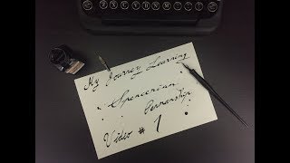 Learning Spencerian Penmanship 1 [upl. by Ilka]