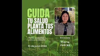 CUIDA TU SALUD Planta tus Alimentos Entrevista a María Juárez [upl. by Dis]