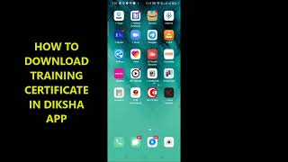 How to download certificate in Diksha APP Video created by Mr Pradeep Negi [upl. by Eelyab]