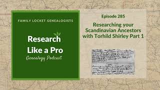 RLP 285 Scandinavian Research with Torhild Shirley Part 1 [upl. by Shien744]