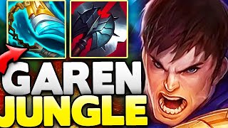 Garen jungle is actually INSANE Easy no skill jungler to DESTROY SOLO QUEUE [upl. by Standing]