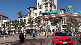 4K  Agadir marina walking tour morroco [upl. by Showker]