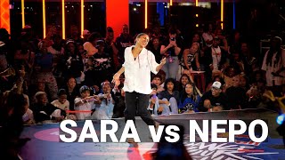 SARA 🇪🇸 🇨🇴 vs NEPO 🇮🇳  stance x Red Bull Dance Your Style World Finals 2022 4k [upl. by Ramuk43]