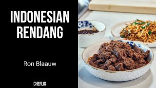 Indonesian Daging Rendang Recipe  Ron Blaauw  Cheflix [upl. by Alaehs465]