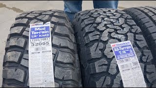 Whats the best truck tire BF Goodrich truck tire comparison [upl. by Yltnerb]