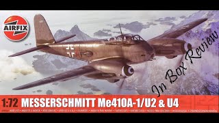 Airfix 172nd Scale Me 410 In Box Review 2023 [upl. by Enyalb]