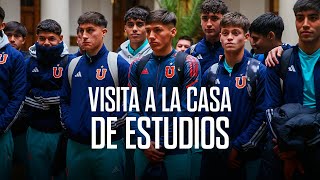 Visita del Fútbol Formativo a la Casa Central de la Universidad de Chile [upl. by Leyla]