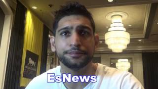 Amir Khan Kell Brook Is Easy Work  EsNews Boxing [upl. by Aiuoqes]