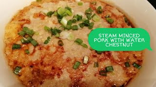 Super Easy Chinese Steamed Minced Pork w Salted Fish 咸鱼蒸肉饼 Rice Cooker Recipe [upl. by Eillah]