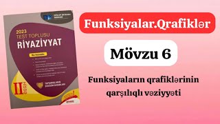 Funksiyalar və qrafiklər 6 bölmə Funksiyaların qrafiklərinin qarşılıqlı vəziyyəti [upl. by Adehsar623]