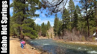 Drone Footage of Idaho Hot Springs  Ninemeyer Campground [upl. by Anatak]