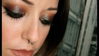 WARM GREEN Makeup tutorial [upl. by Atilegna930]