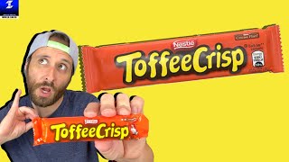 Nestle Toffee Crisp Review  BEST UK Candy Bar [upl. by Sivia]