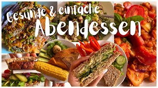 7 GESUNDE ABENDESSEN REZEPTE  Einfache amp Schnelle Ideen mit viel Gemüse Protein VEGGIEVEGAN [upl. by Enilec]